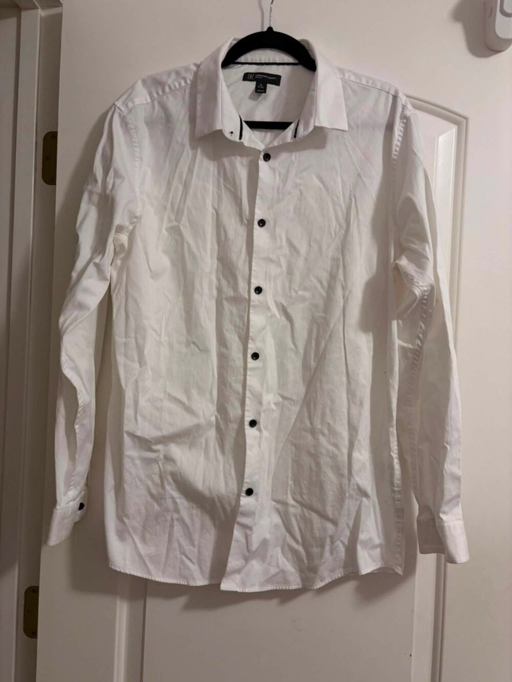 I.N.C. International Concepts Slim Fit White Button Down Dress Shirt XL
